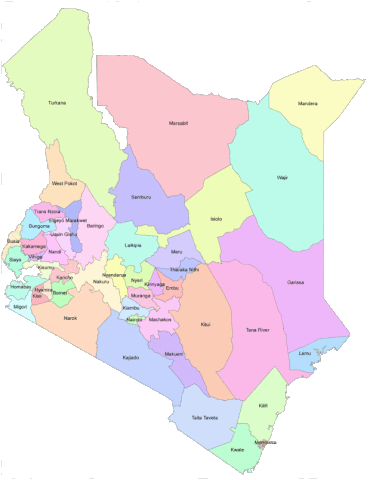 Which is the Smallest County in Kenya?