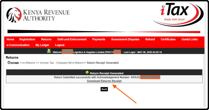 Download the Acknowledgement Receipt