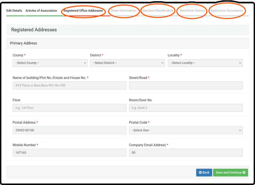 Update the Business with Current Information