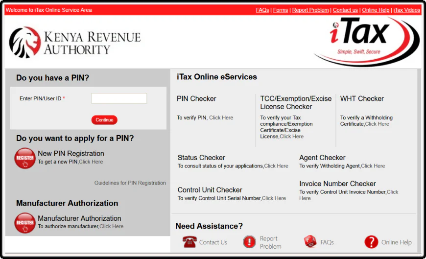 Log in into Your iTAX Account